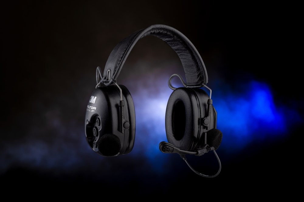 Fotografia commerciale cuffie da lavoro